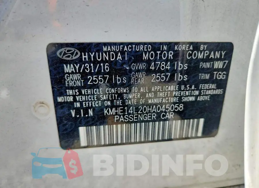 KMHE14L20HA045058 Photo# 12