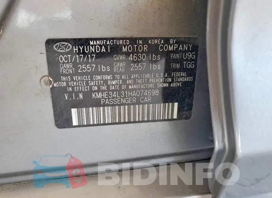 KMHE34L31HA074698 Photo# 12