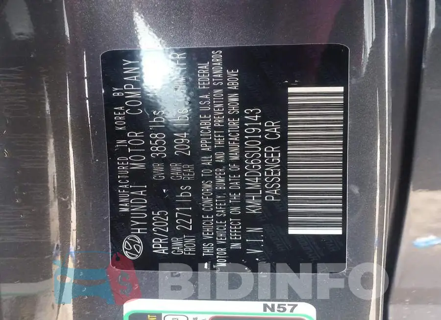 KMHLM4DG6SU019143 Photo# 13