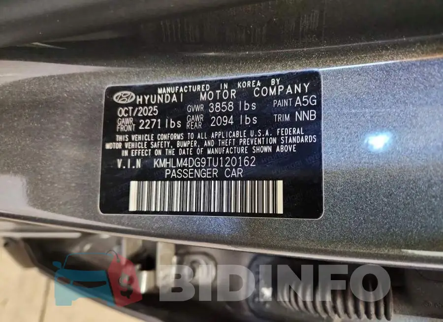 KMHLM4DG9TU120162 Photo# 13