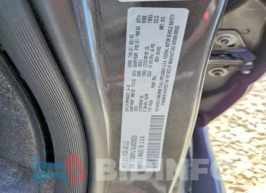 1C6SRFLT4LN328320 Photo# 12