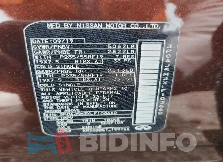 3PCAJ5M3XLF103662 Photo# 13