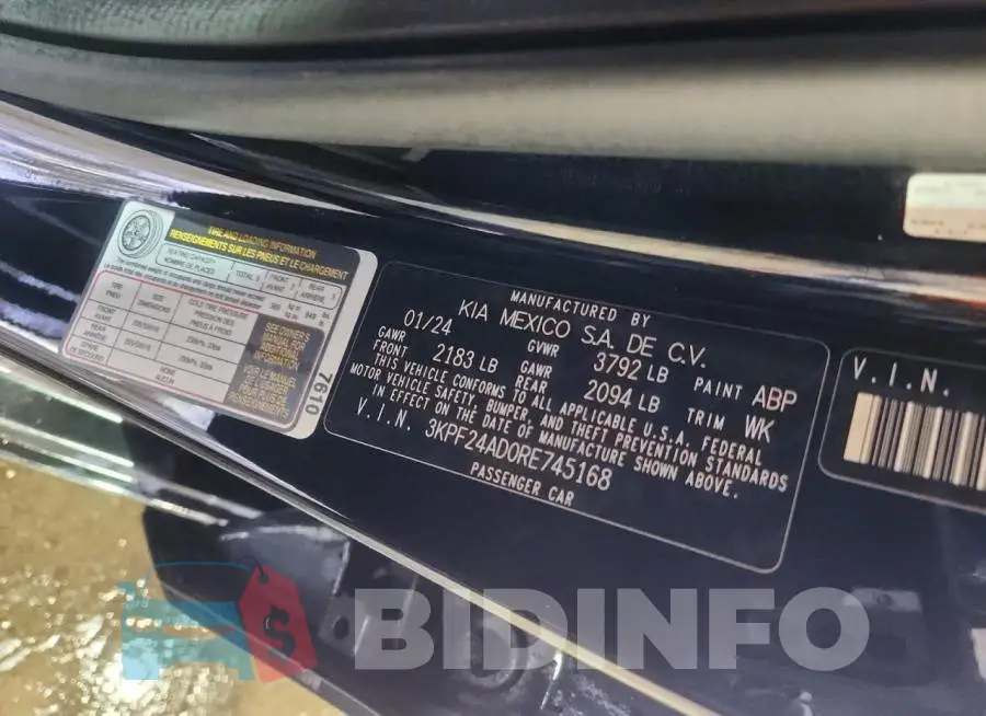 3KPF24AD0RE745168 Photo# 13