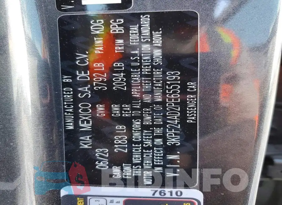 3KPF24AD2PE655193 Photo# 12
