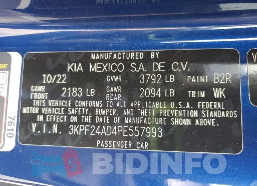 3KPF24AD4PE557993 Photo# 13