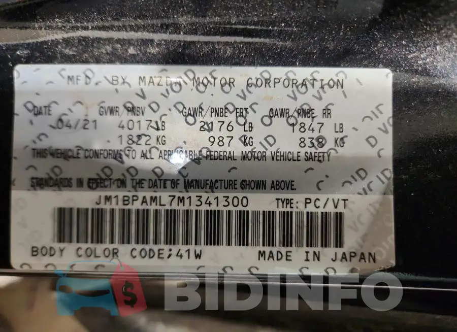 JM1BPAML7M1341300 Photo# 13
