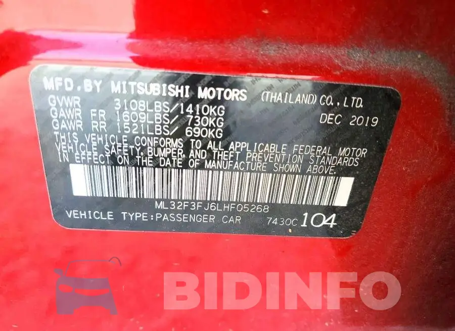 ML32F3FJ6LHF05268 Photo# 13