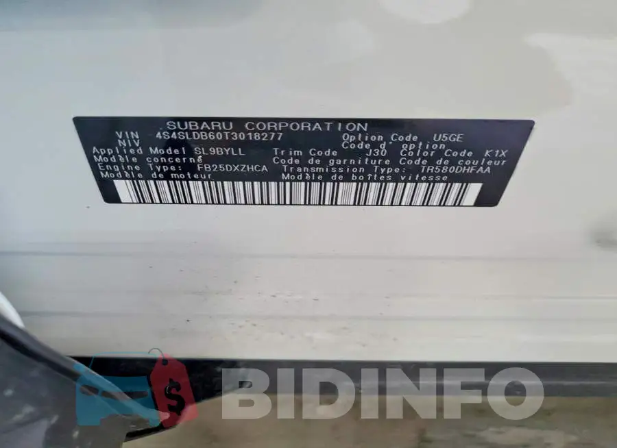 4S4SLDB60T3018277 Photo# 13