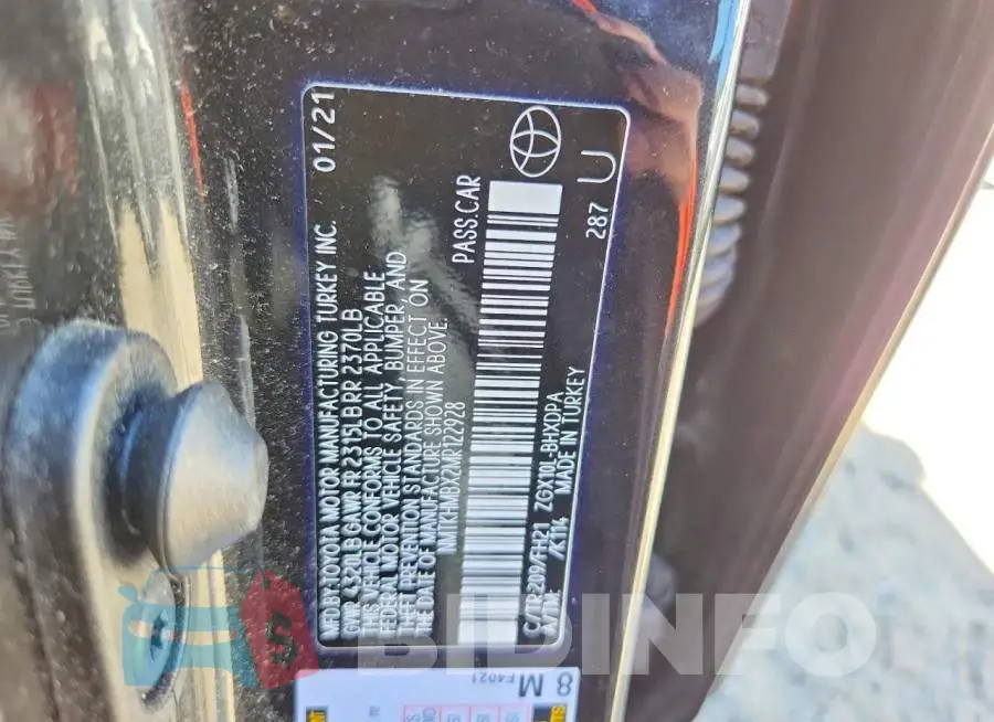 NMTKHMBX2MR122928 Photo# 13