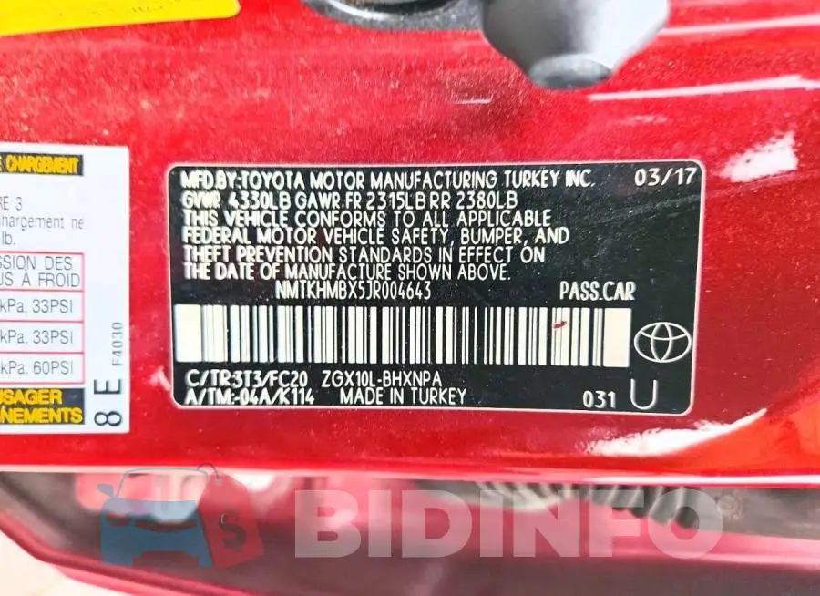 NMTKHMBX5JR004643 Photo# 12