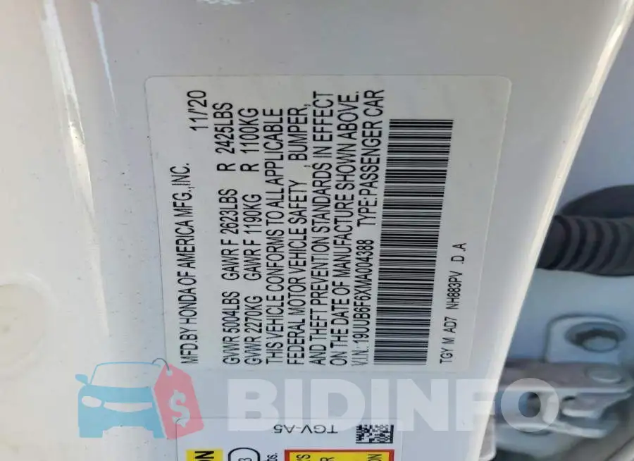 19UUB6F6XMA004388 Photo# 12