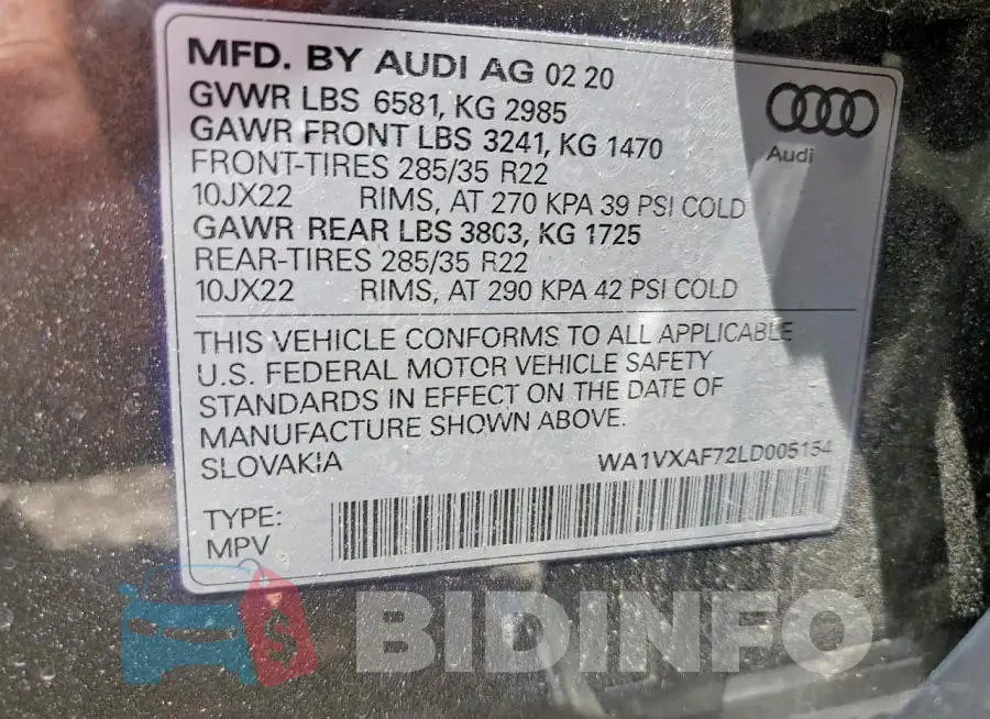 WA1VXAF72LD005154 Photo# 13