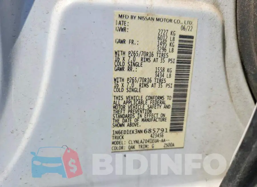 1N6ED1EK3NN685791 Photo# 13