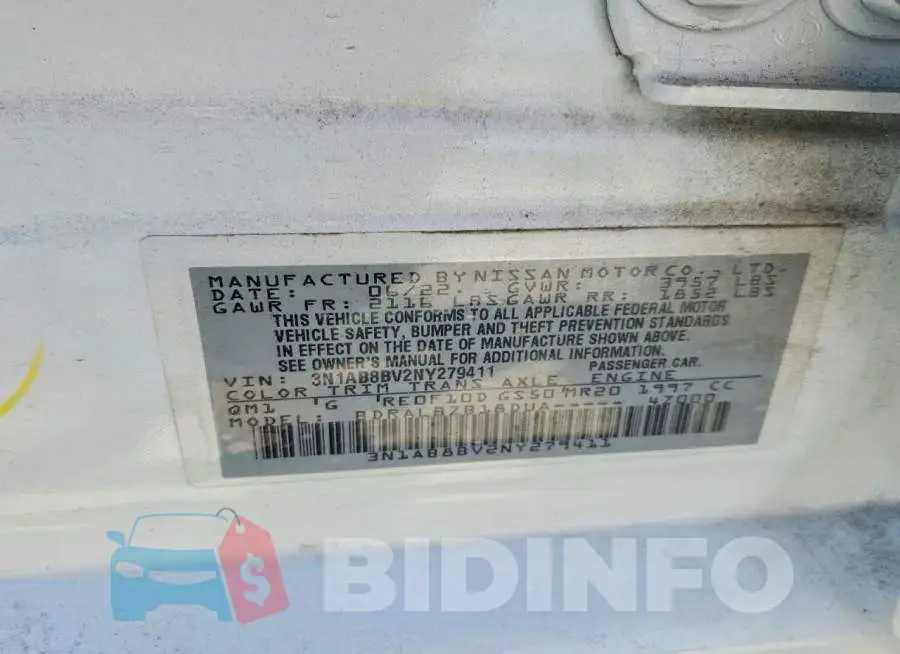 3N1AB8BV2NY279411 Photo# 12