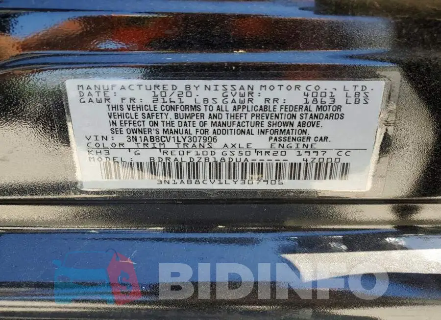 3N1AB8CV1LY307906 Photo# 12
