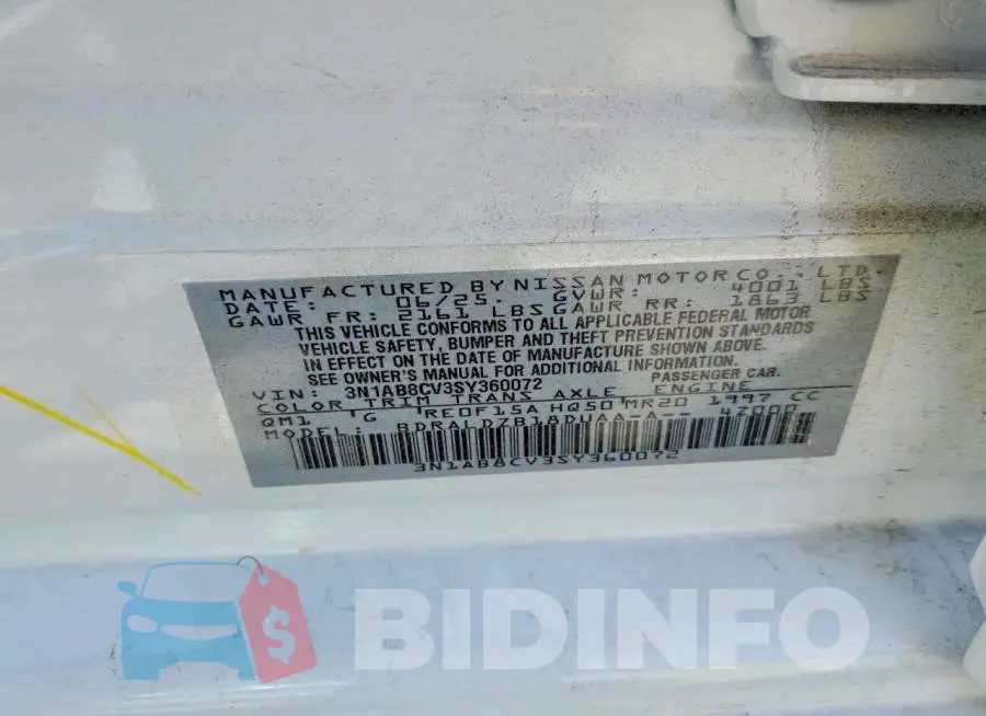 3N1AB8CV3SY360072 Photo# 12