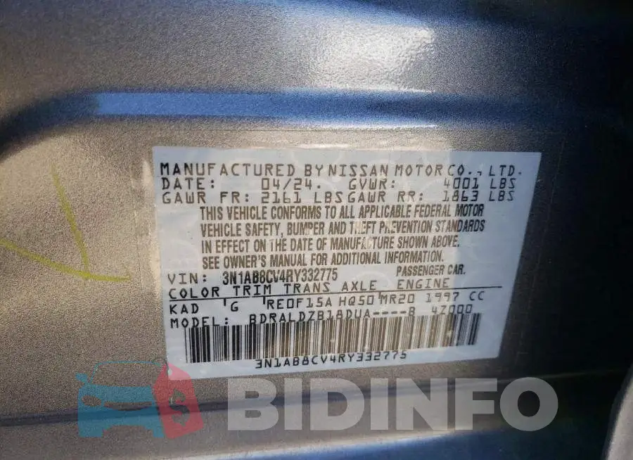 3N1AB8CV4RY332775 Photo# 13