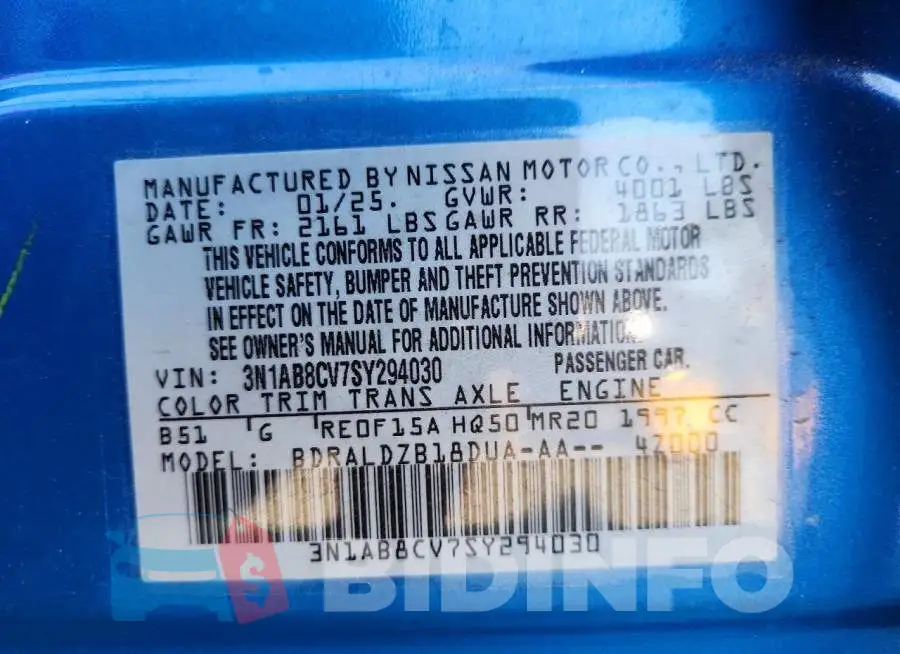 3N1AB8CV7SY294030 Photo# 12