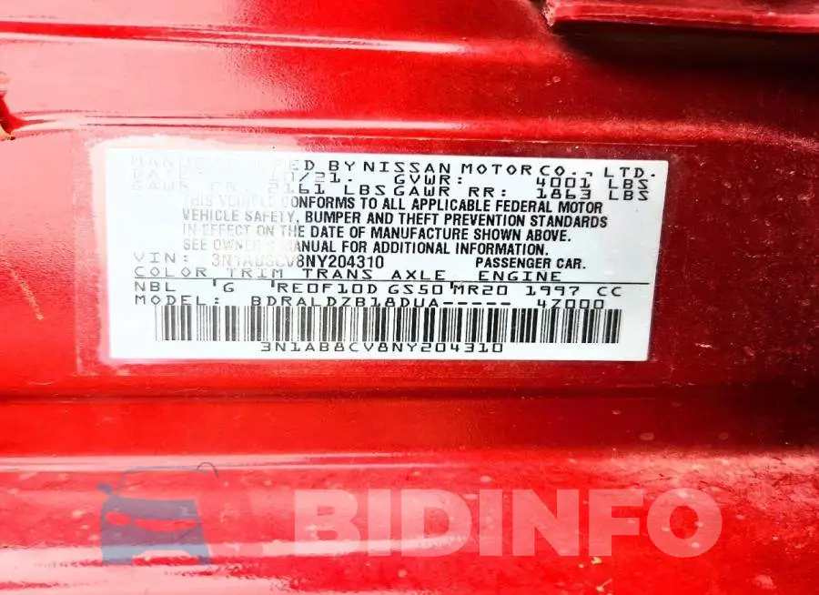 3N1AB8CV8NY204310 Photo# 12