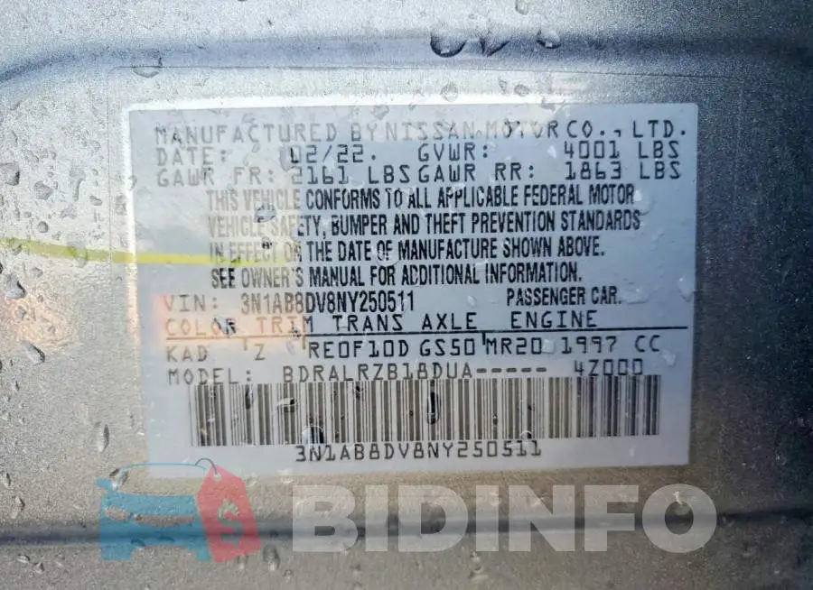 3N1AB8DV8NY250511 Photo# 12
