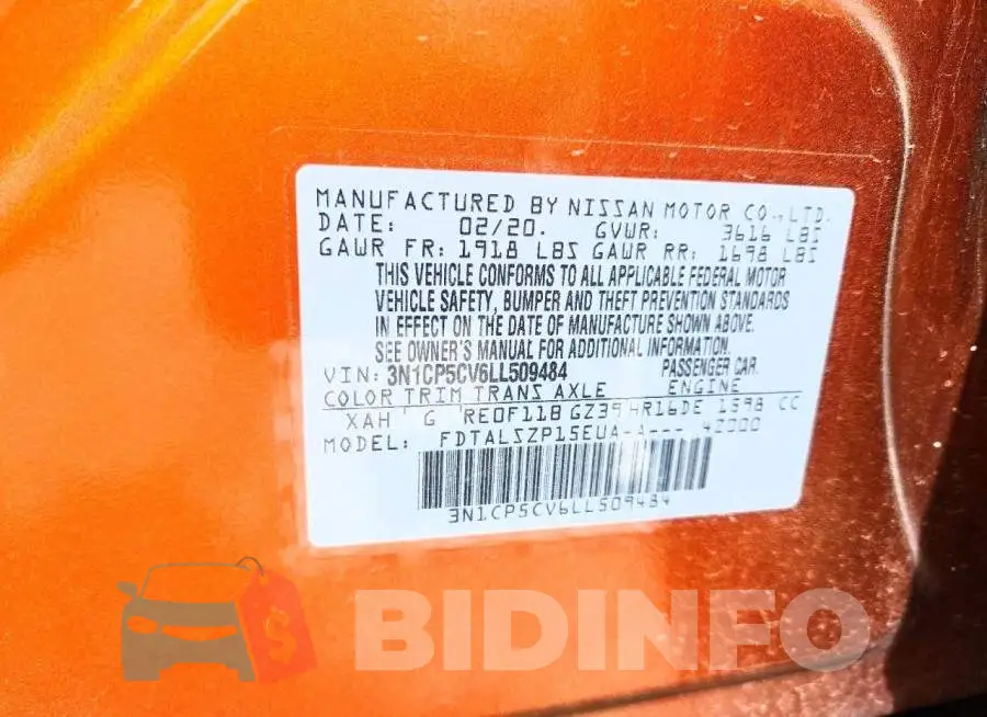 3N1CP5CV6LL509484 Photo# 13