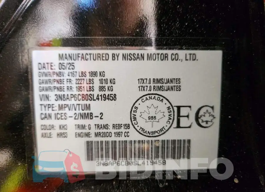3N8AP6CB0SL419458 Photo# 13