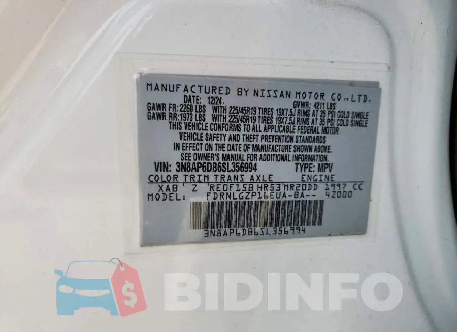 3N8AP6DB6SL356994 Photo# 13