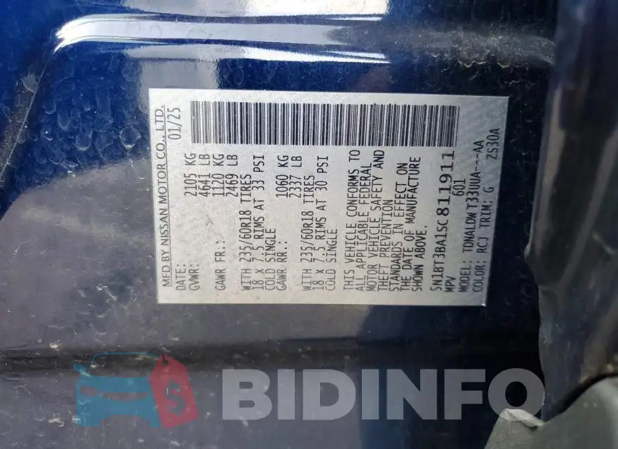 5N1BT3BA1SC811911 Photo# 13