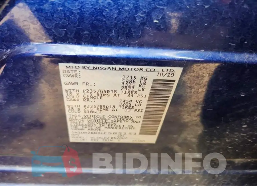 5N1DR2BN3LC585151 Photo# 14