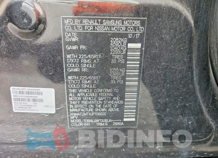 KNMAT2MTXJP516631 Photo# 14