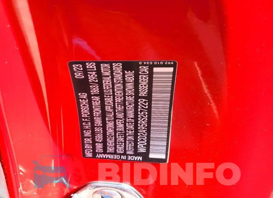 WP0CD2A95RS257229 Photo# 12
