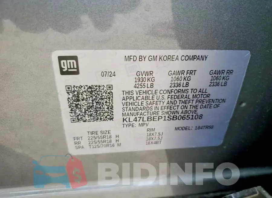 KL47LBEP1SB065108 Photo# 14