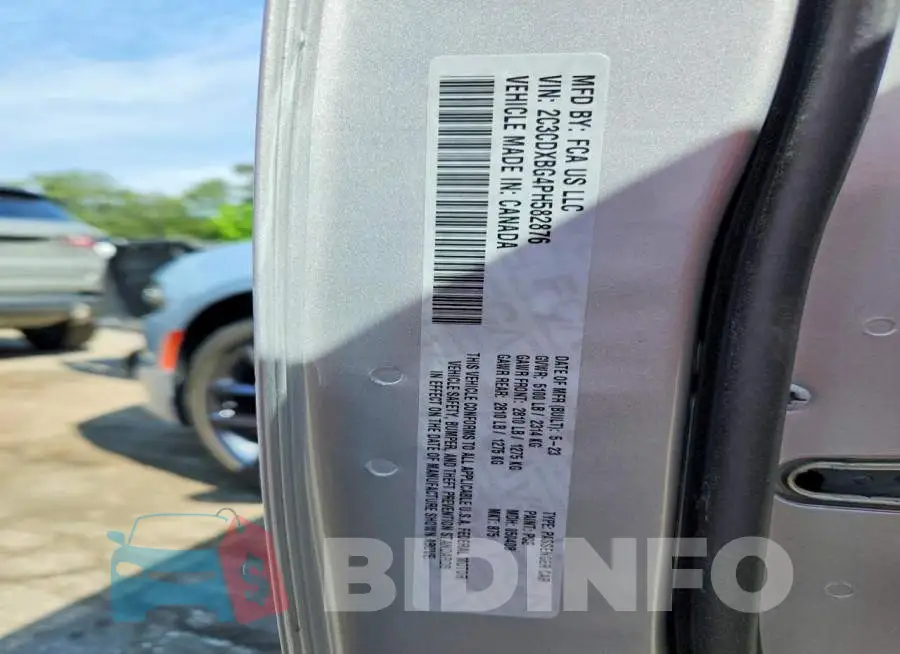 2C3CDXBG4PH582876 Photo# 12