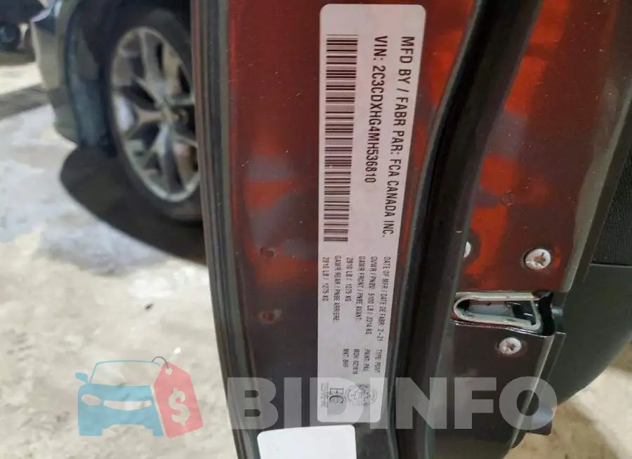 2C3CDXHG4MH536810 Photo# 12