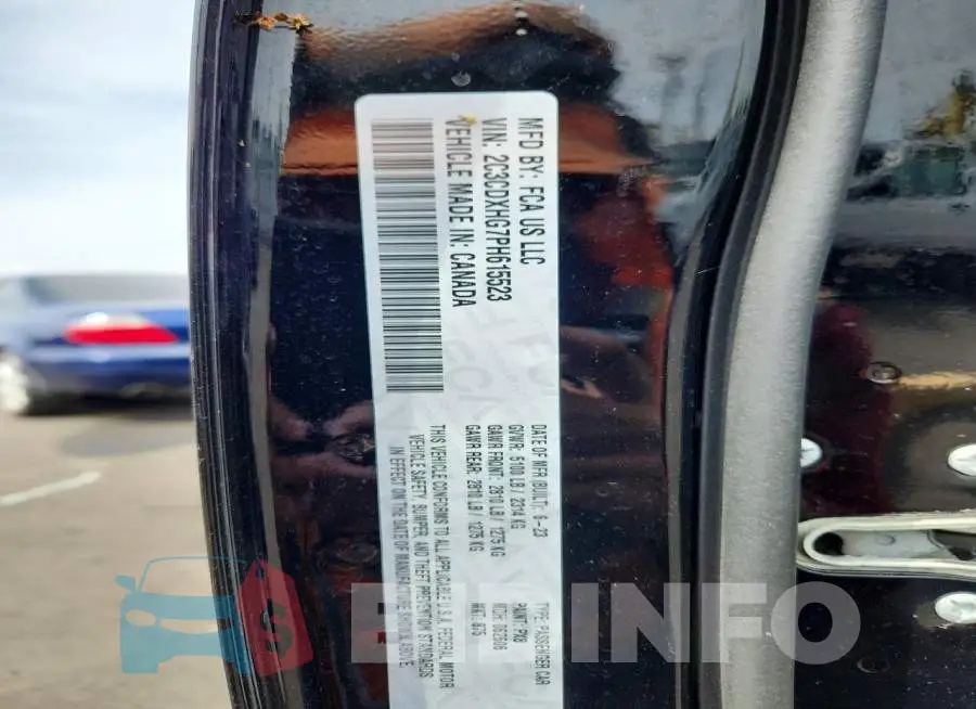 2C3CDXHG7PH615523 Photo# 12