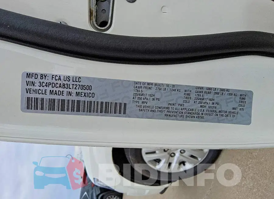 3C4PDCAB3LT270500 Photo# 13