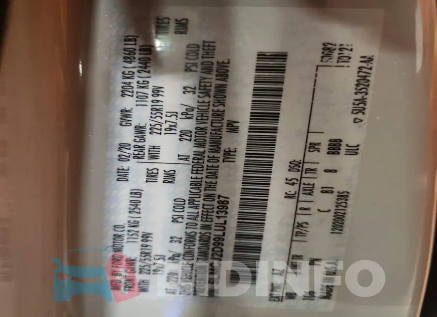 5LMCJ2D99LUL13987 Photo# 13
