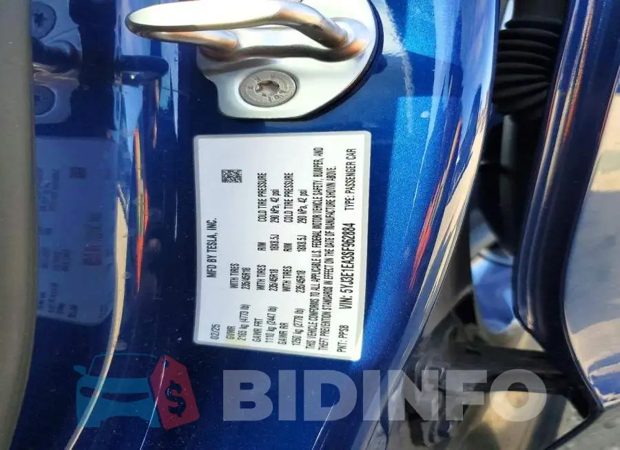 5YJ3E1EA3SF962884 Photo# 13
