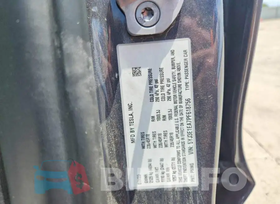 5YJ3E1EA7PF618756 Photo# 12