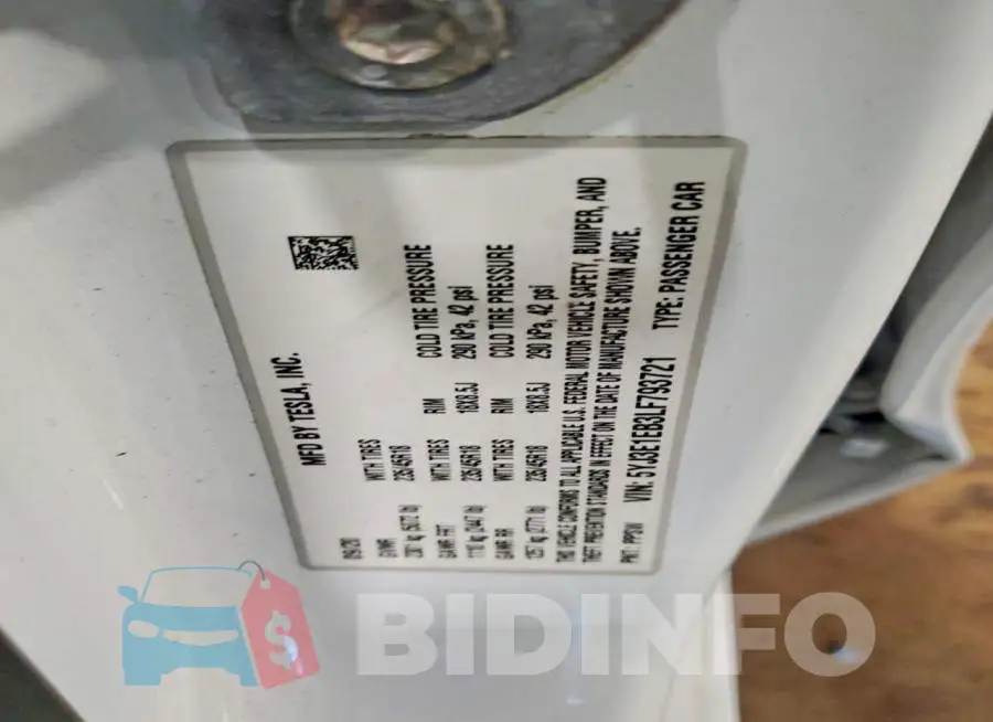 5YJ3E1EB3LF793721 Photo# 13