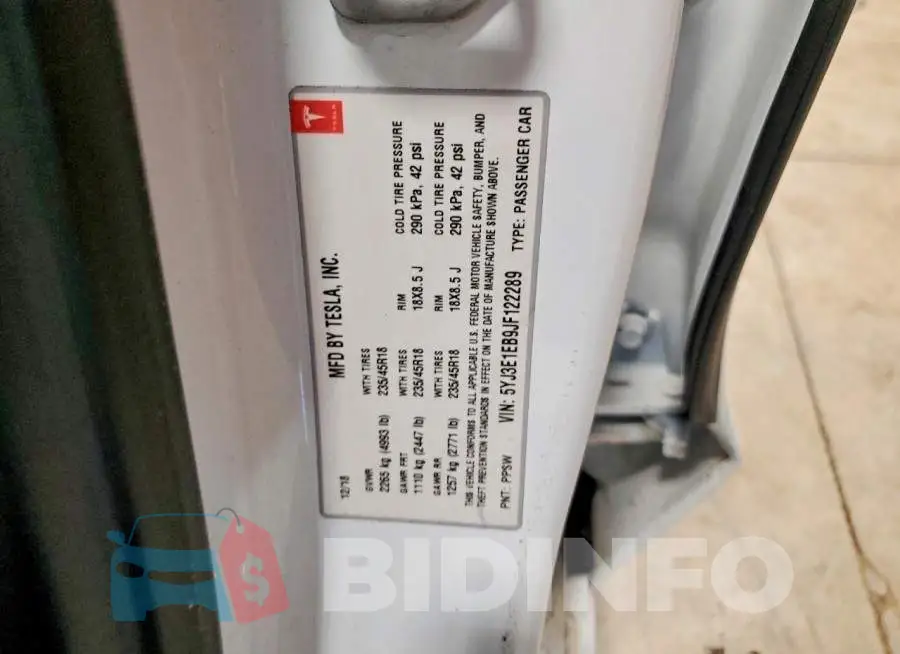 5YJ3E1EB9JF122289 Photo# 12
