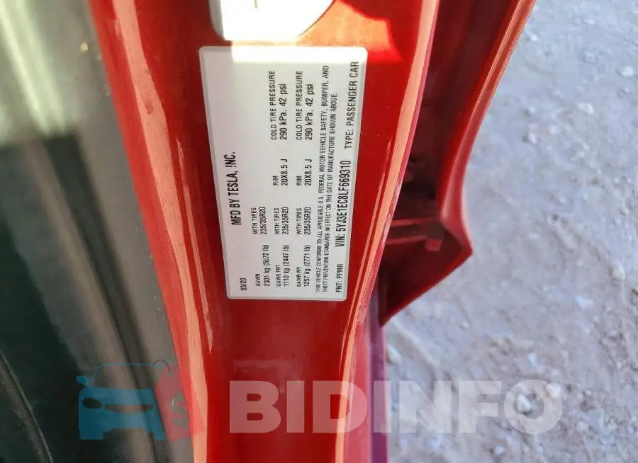 5YJ3E1EC8LF669310 Photo# 12