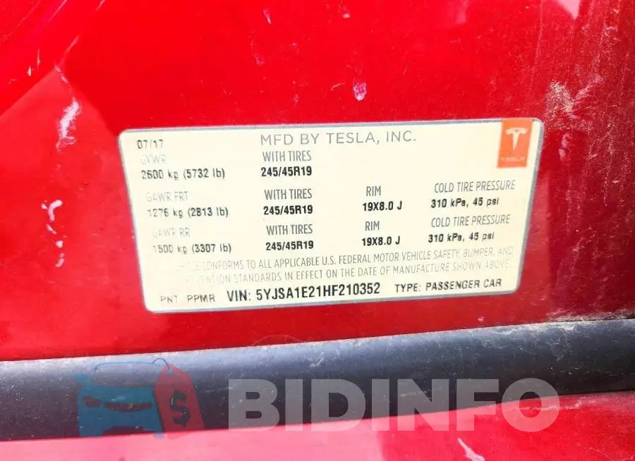 5YJSA1E21HF210352 Photo# 12
