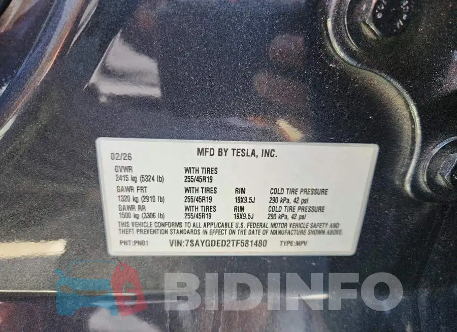 7SAYGDED2TF581480 Photo# 12