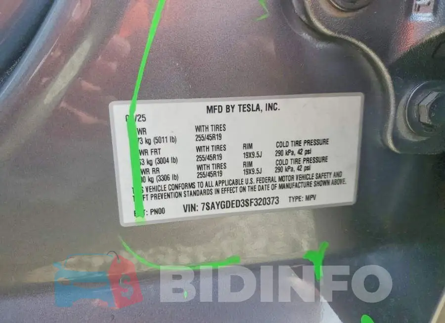 7SAYGDED3SF320373 Photo# 14
