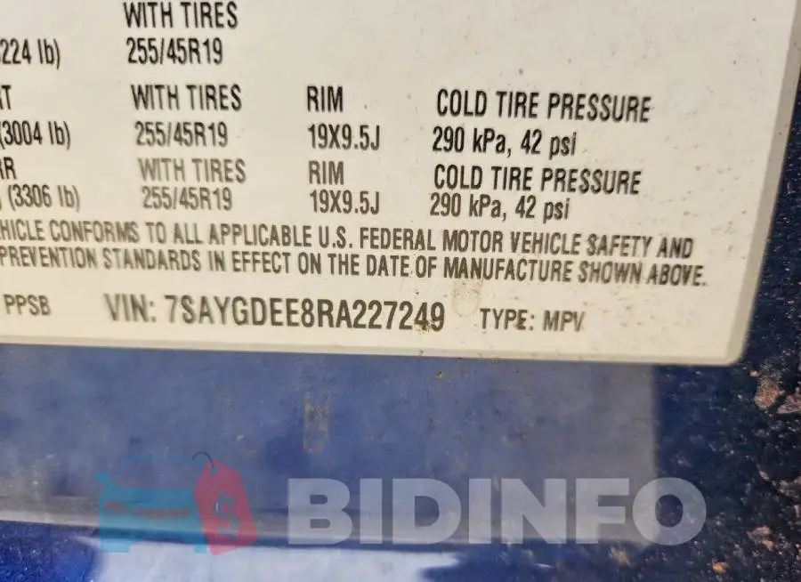 7SAYGDEE8RA227249 Photo# 12