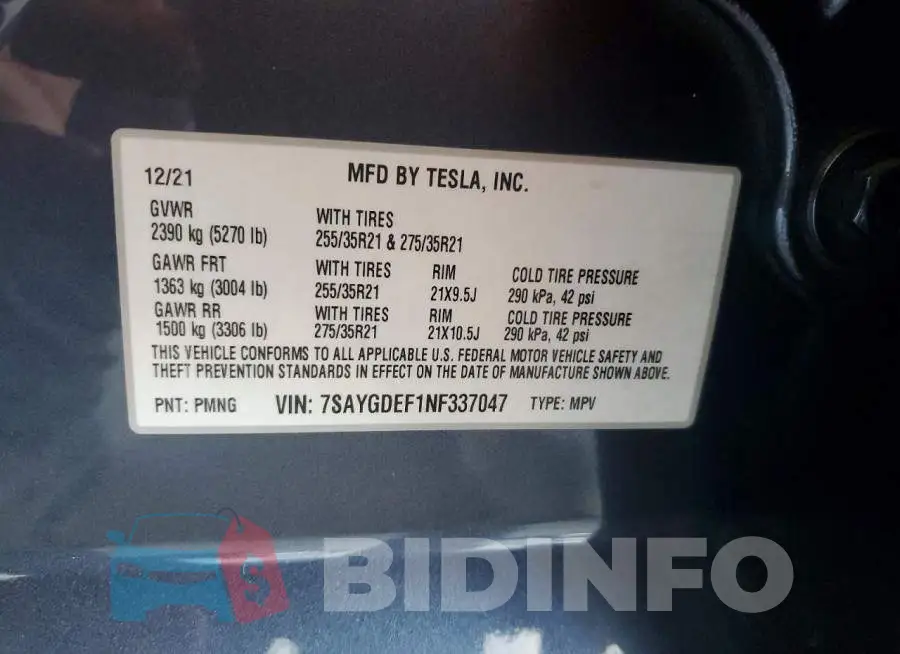 7SAYGDEF1NF337047 Photo# 12