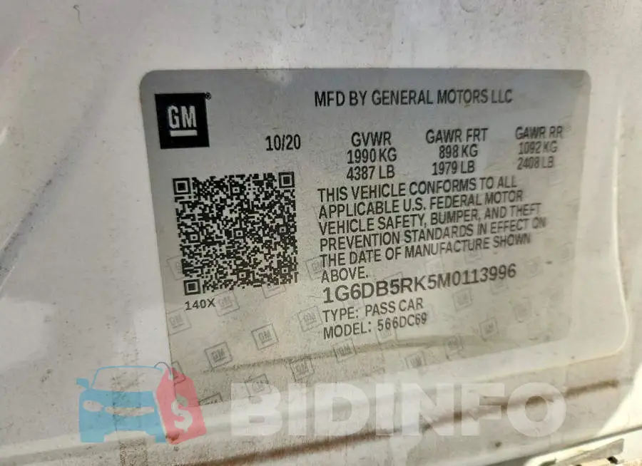 1G6DB5RK5M0113996 Photo# 13