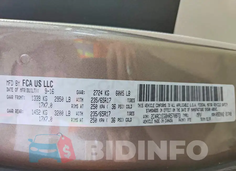 2C4RC1EG8HR570873 Photo# 13
