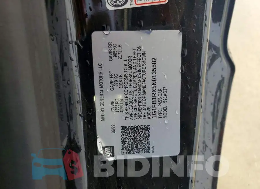 1G1FB1RX5N0135582 Photo# 12